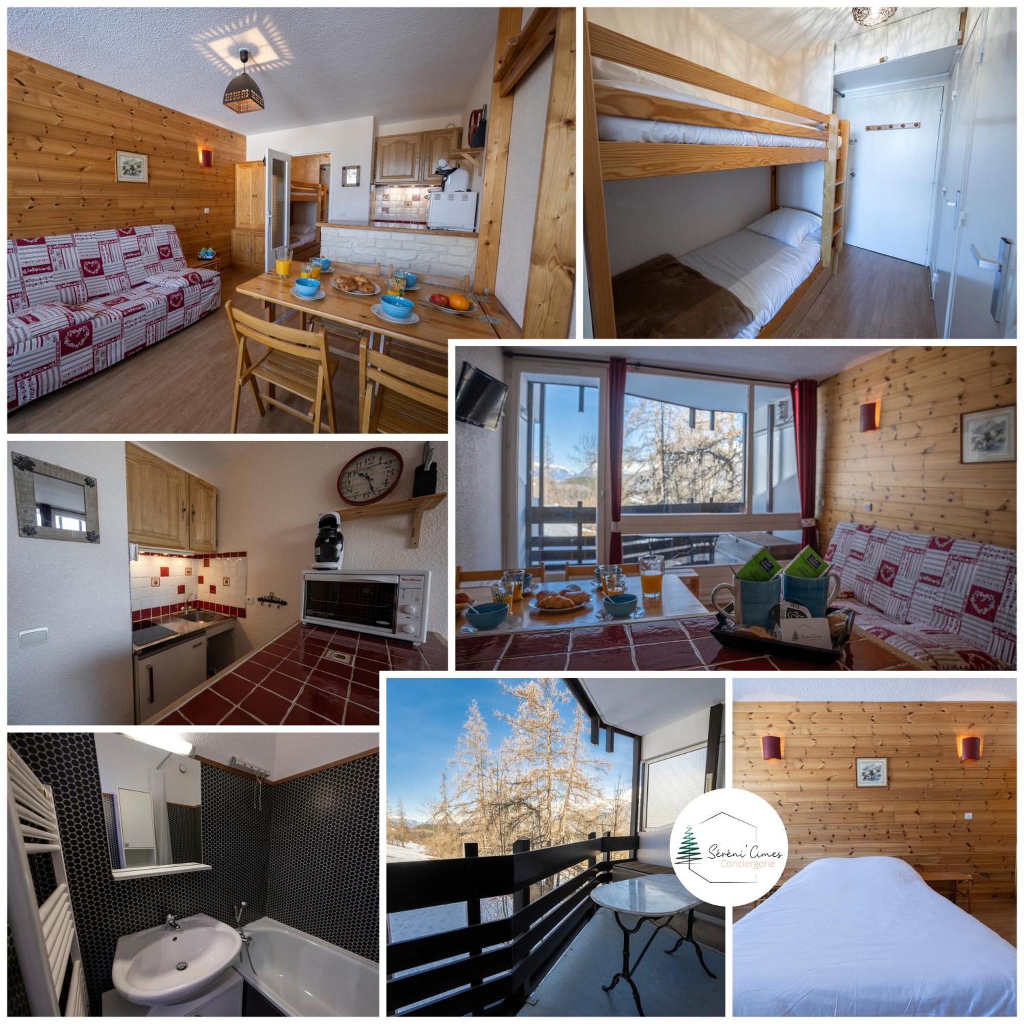 Doux Crepuscule - Au Bord Des Pistes - Parking Apartment Enchastrayes Exterior photo